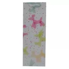 Decorative Multi-Purpose Paper Bag with Ribbon Handle- White