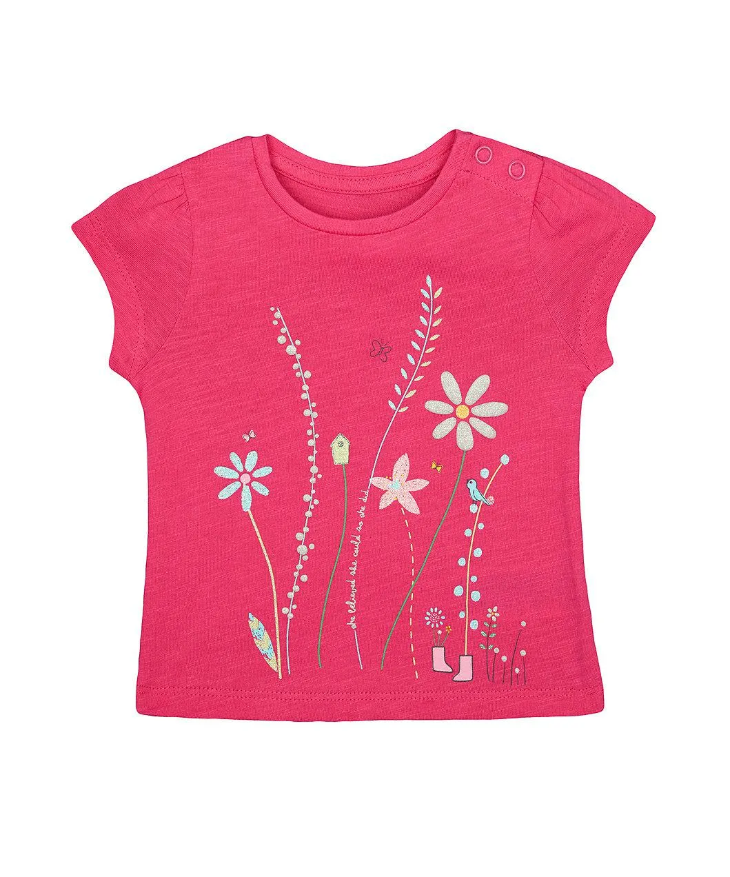 ροζ μπλούζα με λουλούδια
