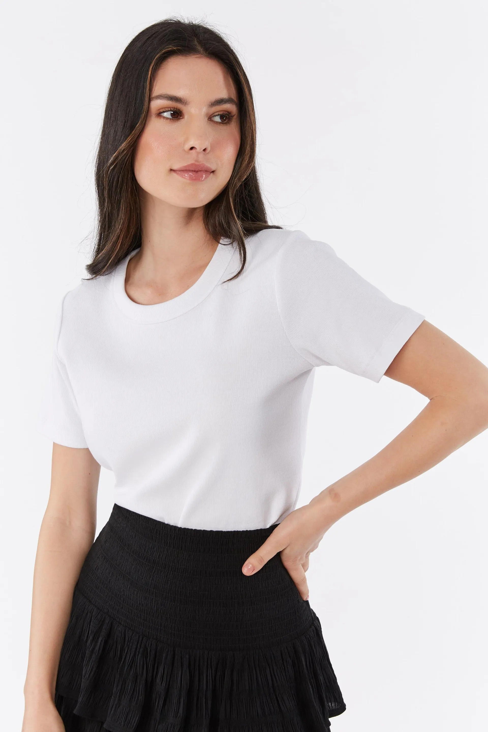 Peyton Cotton Rib Tee