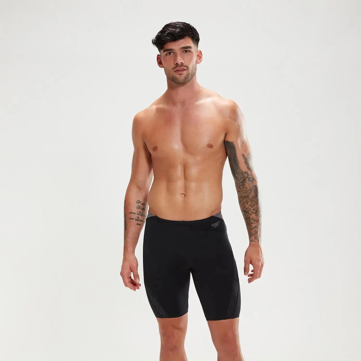 Bañador entallado Hyper Boom Splice para hombre, negro/gris