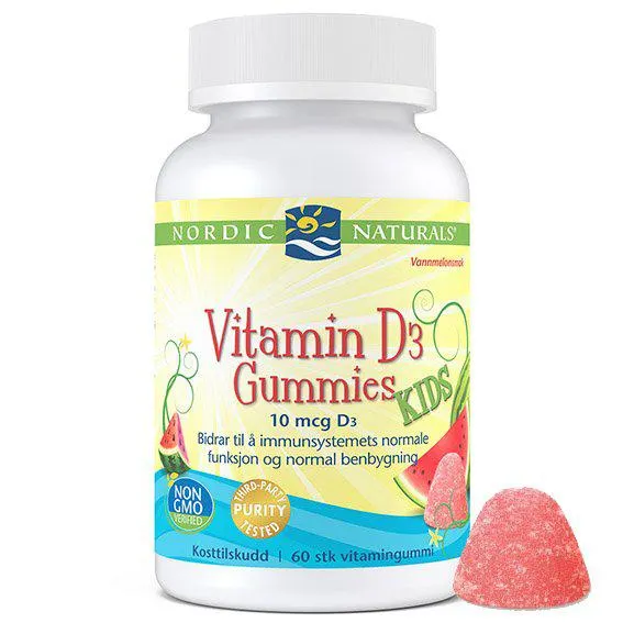 Nordic Naturals vitamin D3 kids 60 gummies