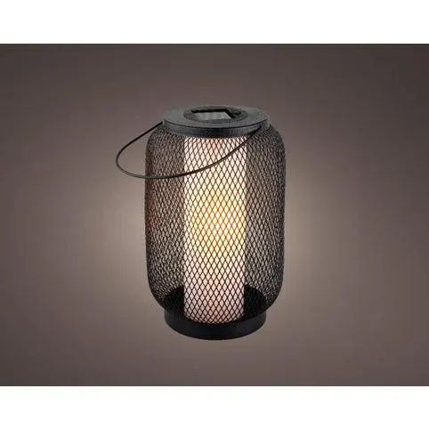 Ηλιακό φανάρι Lumineo Fire LED μαύρο