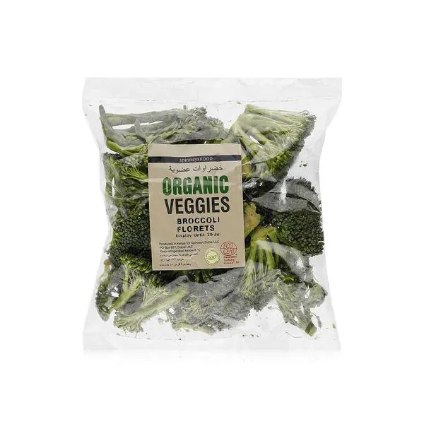 SpinneysFOOD organic broccoli florets Kenya 250g