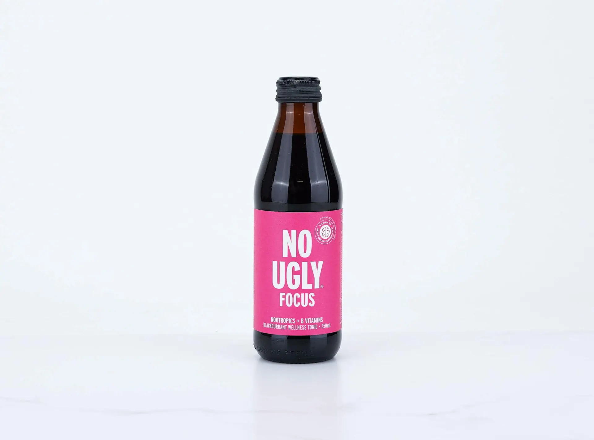 No Ugly Focus, Blackcurrant Wellness Tonic 250ml