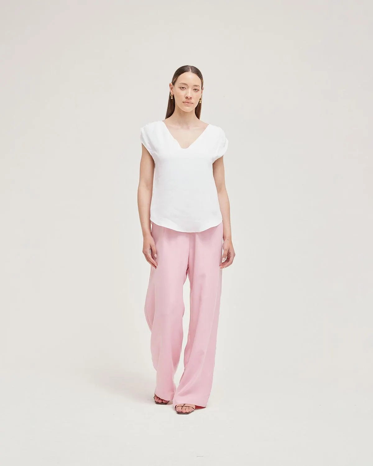 Ercolini sleeveless blouse