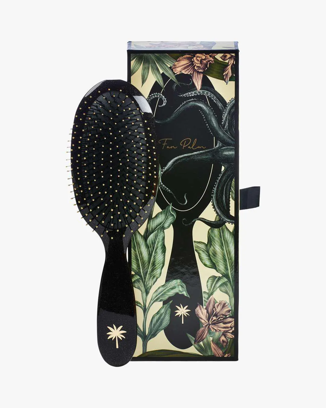Octopus Black w/Glitter Medium Hair Brush