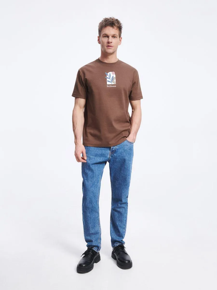 Camiseta regular fit con estampado