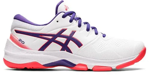 Asics Gel-Netburner 20 (D Wide) White/Gentry Purple