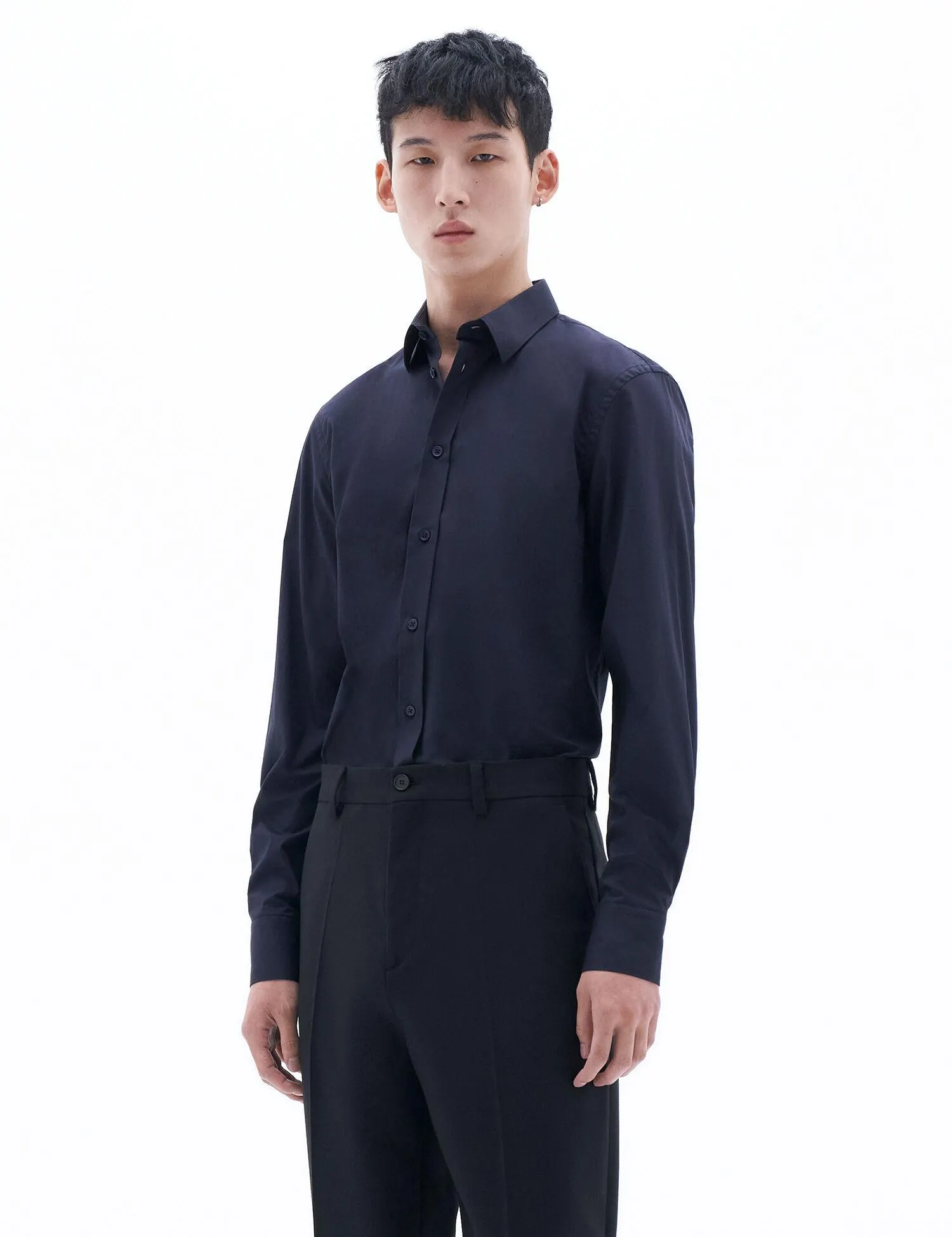 Paul Stretch Shirt Navy