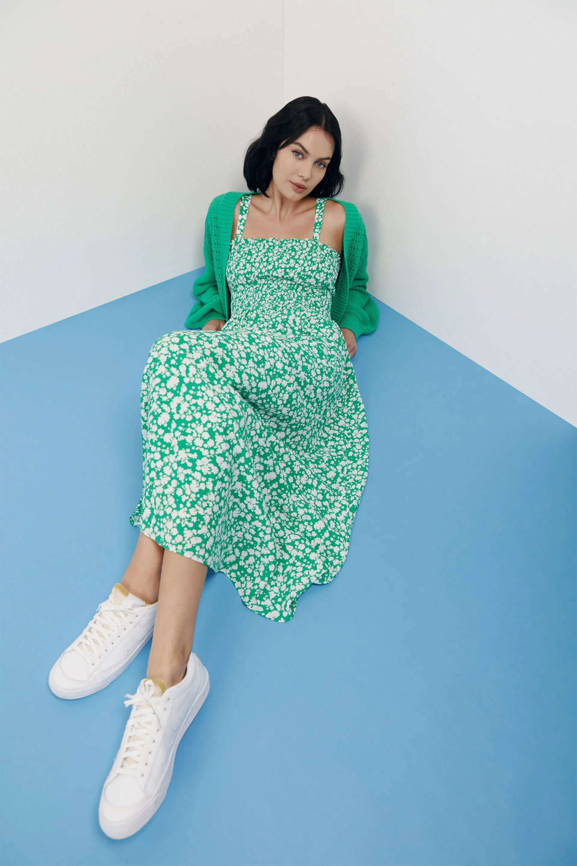 Vanessa Shirred Dress