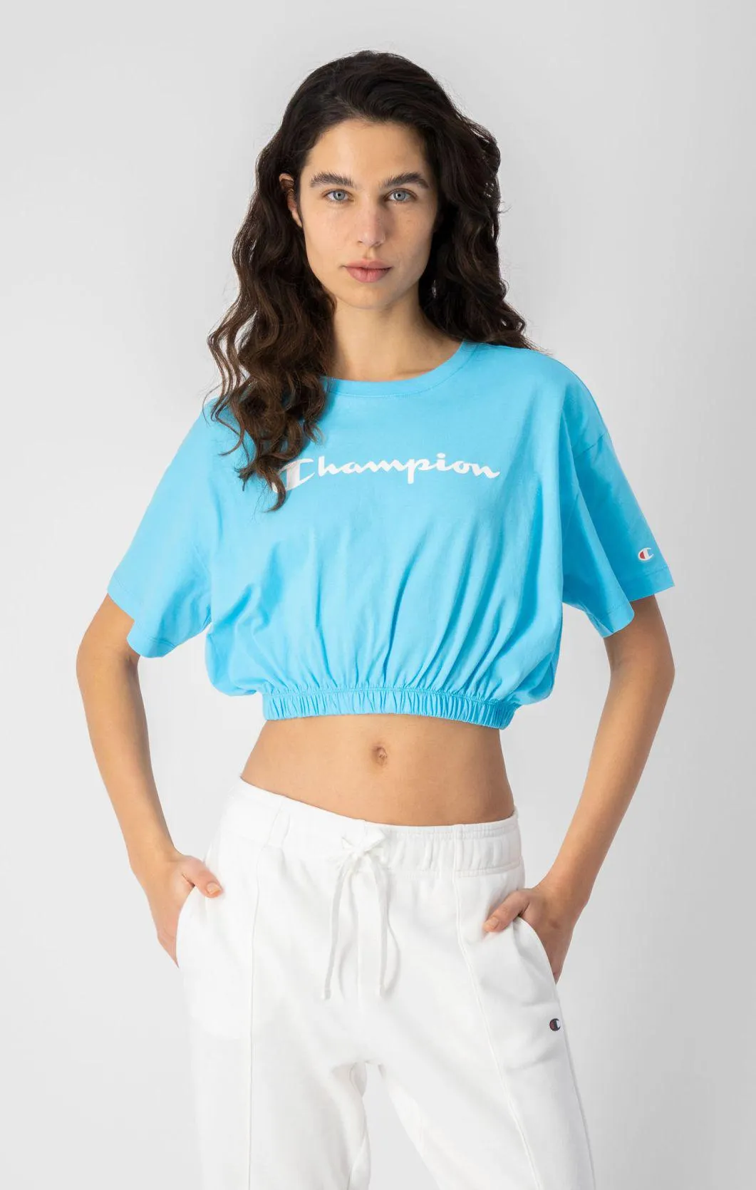 Camiseta con cintura elástica y logotipo