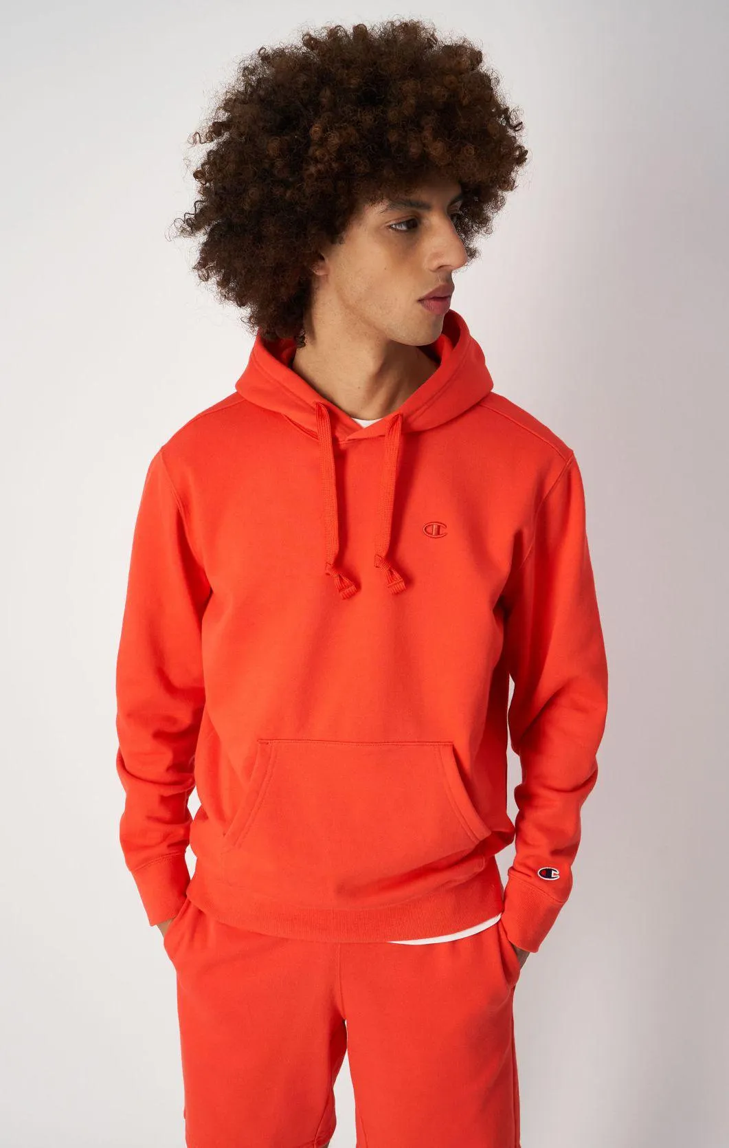 Sudadera de algodón con capucha y bordados