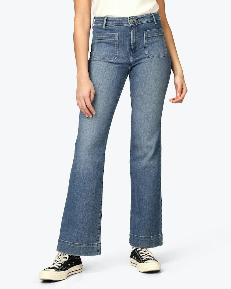 Flare Medium Blå Jeans