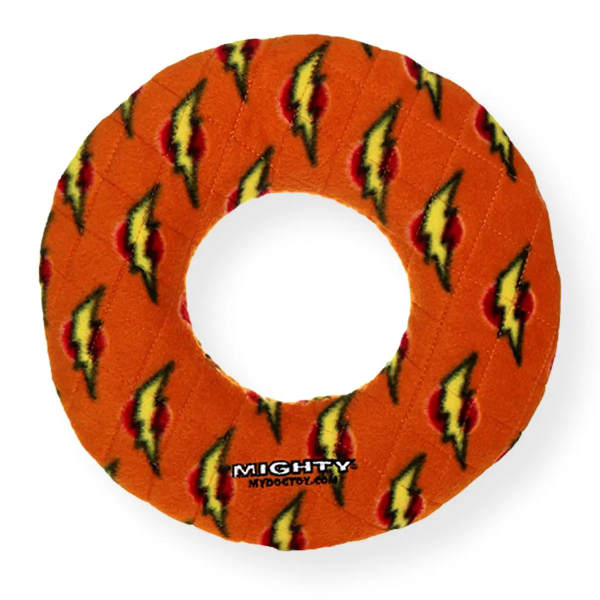 Tuffy Mighty No Stuff Ring Lightning Dog Toy 25cm