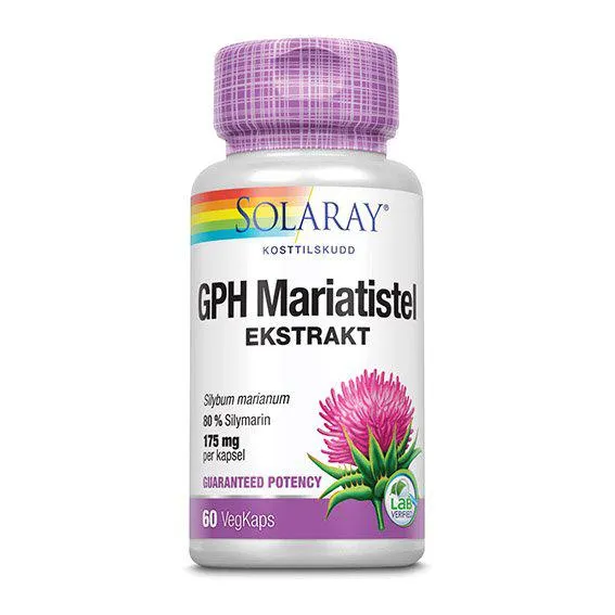 Solaray GPH mariatistel ekstrakt 60 kapsler