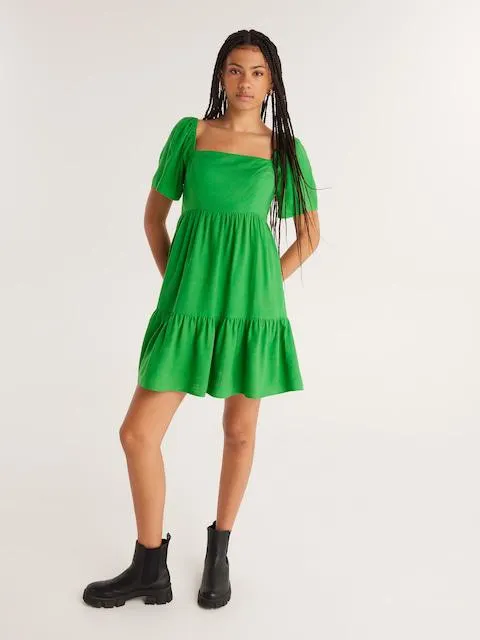 Linen Blend Charity Mini Dress