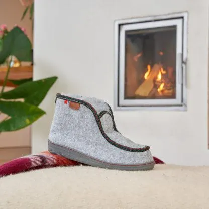 Topaz tøffel Varmepels, grå