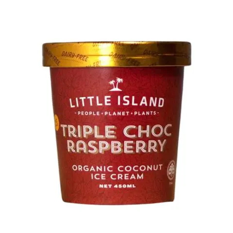 Little Island Icecream Trip Choc Rasp 450ml