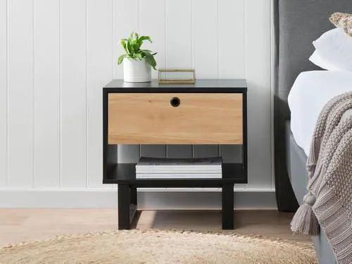 Parker Bedside Table - Black