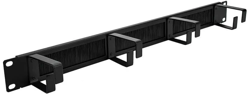 Kabelpanel 19" 1U med børste