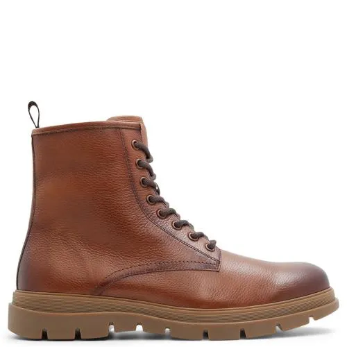 Καφέ δερμάτινο ανδρικό μποτάκι GRAVELDIVER 00066714-MEN23