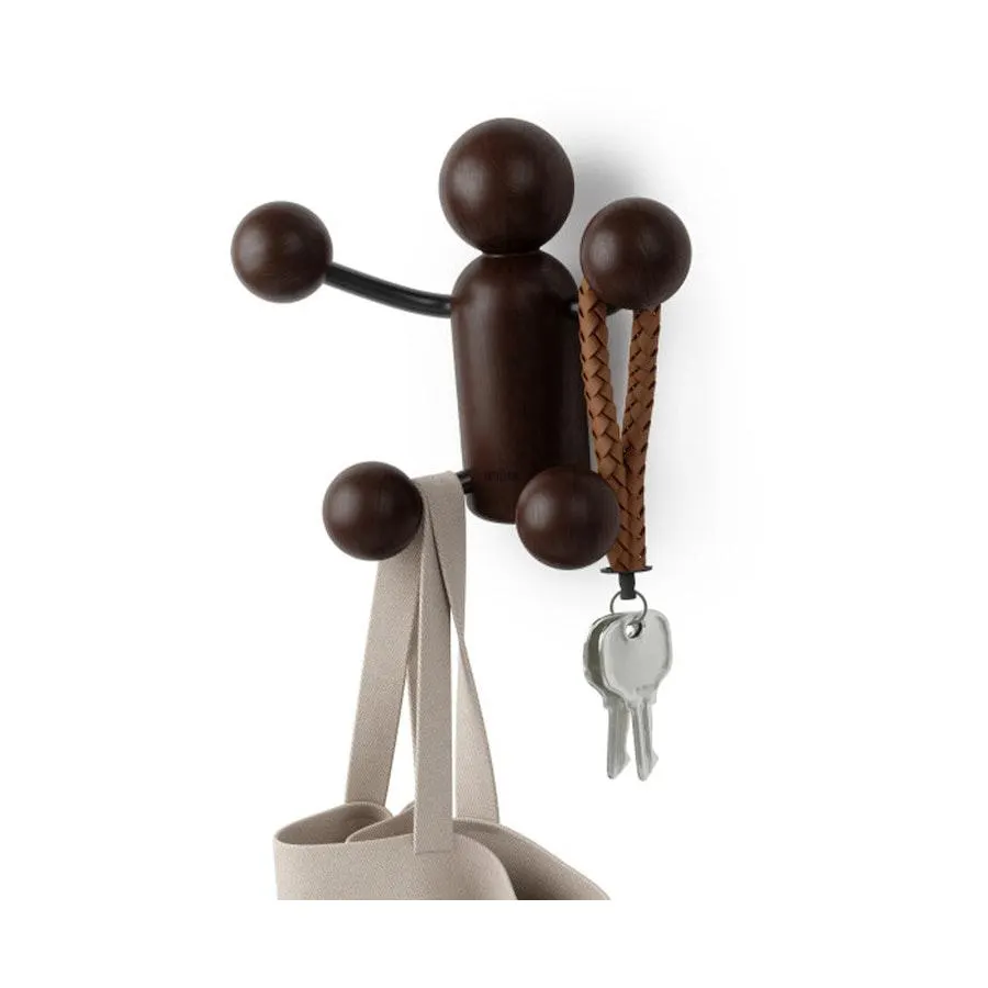 Umbra Woody Wall Hook Black/Walnut