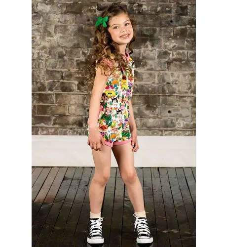 Rock Your Kid Cool Cats Romper