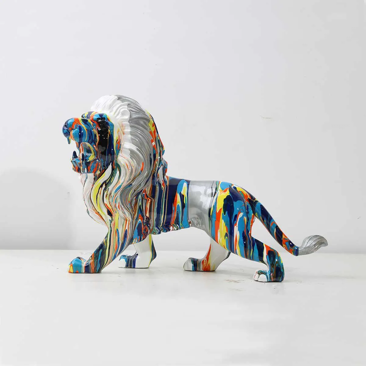 Coloured Lion 40cm