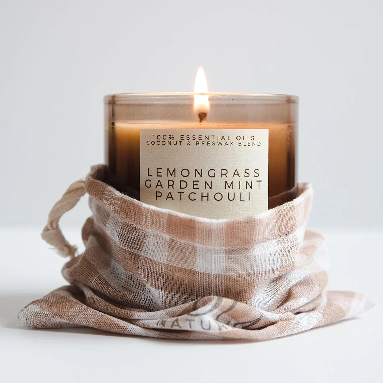 Holm scented candle lemongrass, patchouli & mint