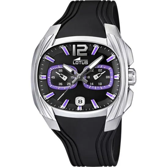 RELOJ DE HOMBRE LOTUS CON ESFERA NEGRA 15756/3