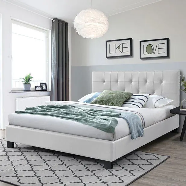 Martina Λευκό Κρεβάτι Ημίδιπλο 145 x 224,5 x 91