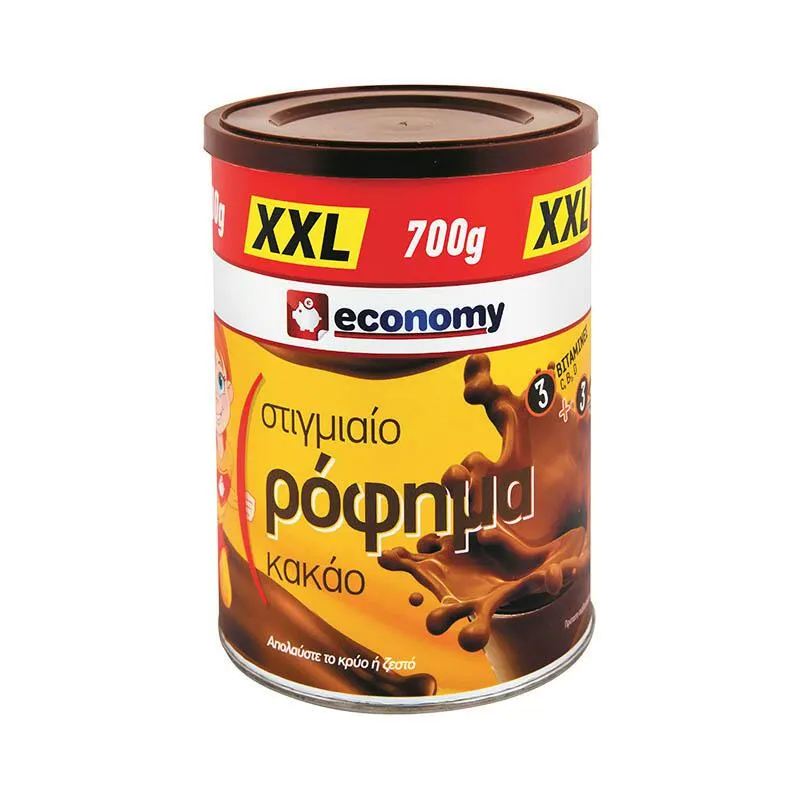 ECONOMY Στιγμιαίο Ρόφημα Κακάο XXL 700gr