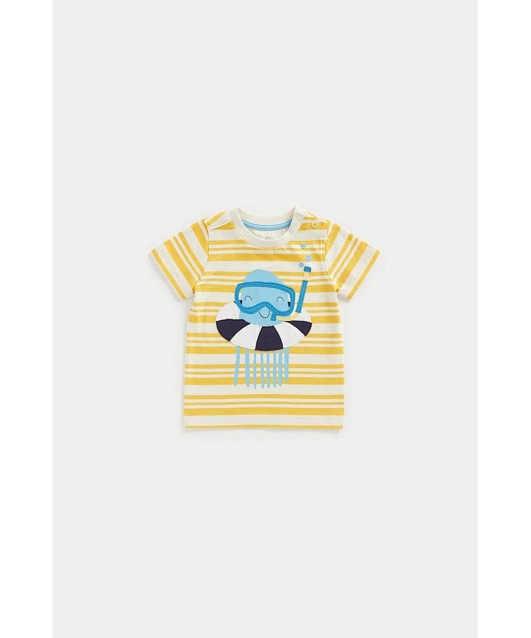 ριγέ μπλούζα με χταπόδι