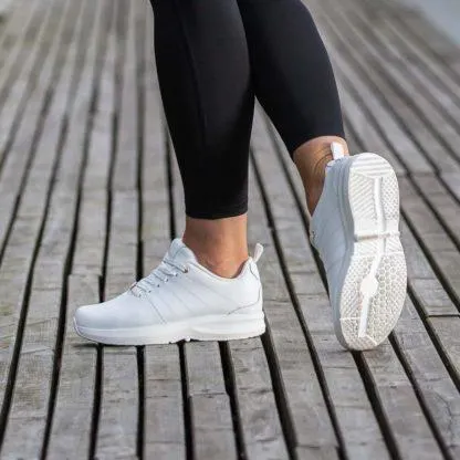 GaitLine Track Leather – White/White/White Fritidssko, Dame