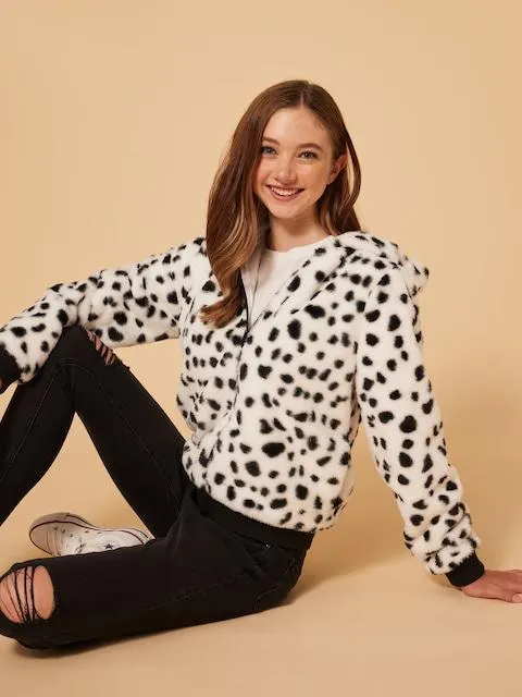 Just Jeans Girls Rose Teddy Jacket