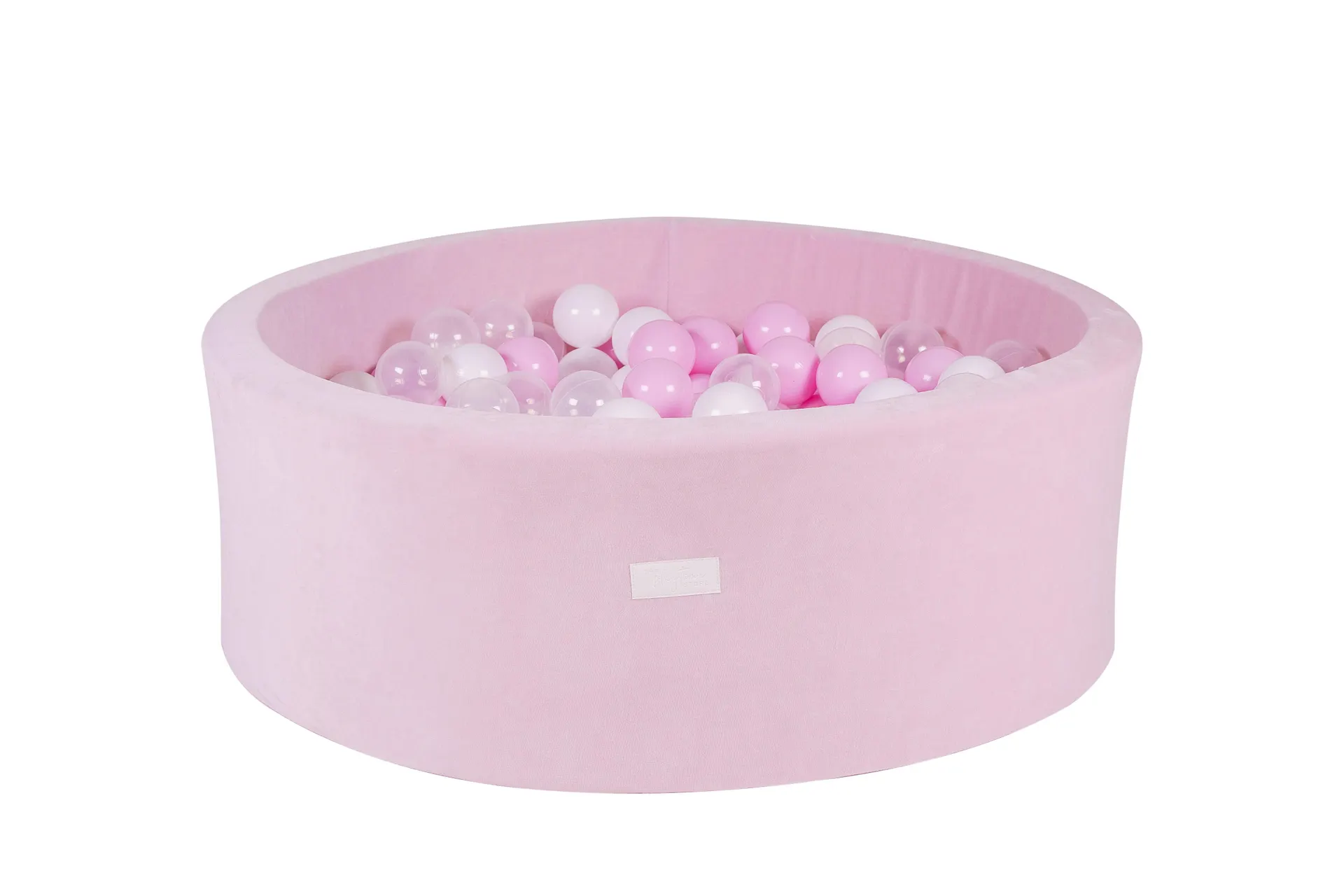 Velvet Foam Pink Ball Pit - 200 White, Pink, Pearl Balls