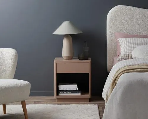 Oslo Bedside Table - Sand