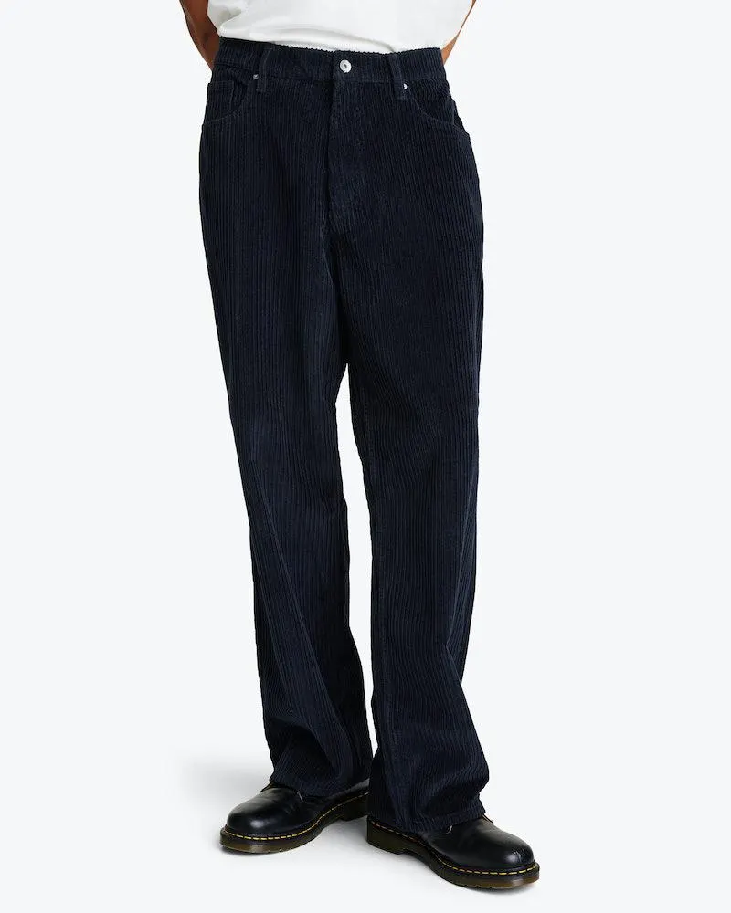 Baggy Blå Cord Jeans