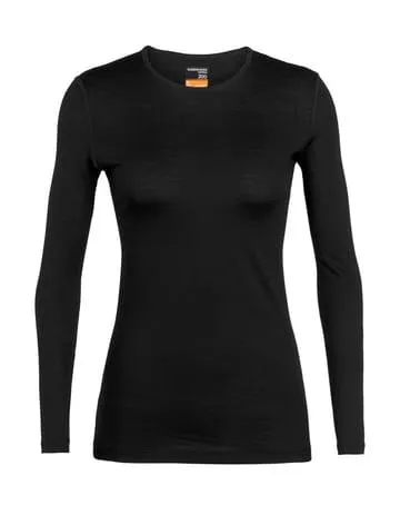 Icebreaker Wmns 200 Oasis LS Crewe Black