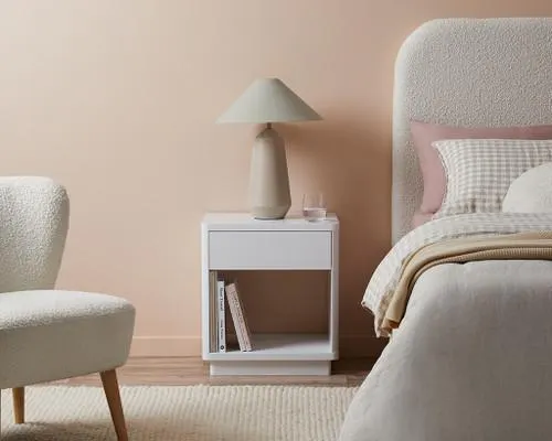 Oslo Bedside Table - White