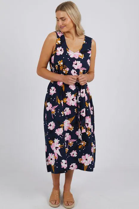 Elm Paloma Sleeveless Midi Dress - Navy