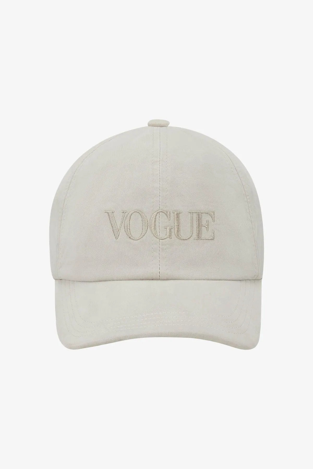 Gorra VOGUE gris chateau con logo bordado