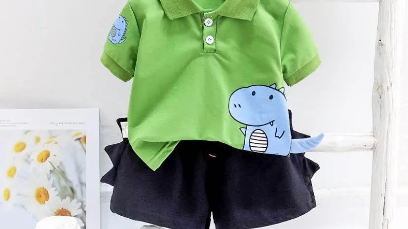Boys Dino Print Top and Short