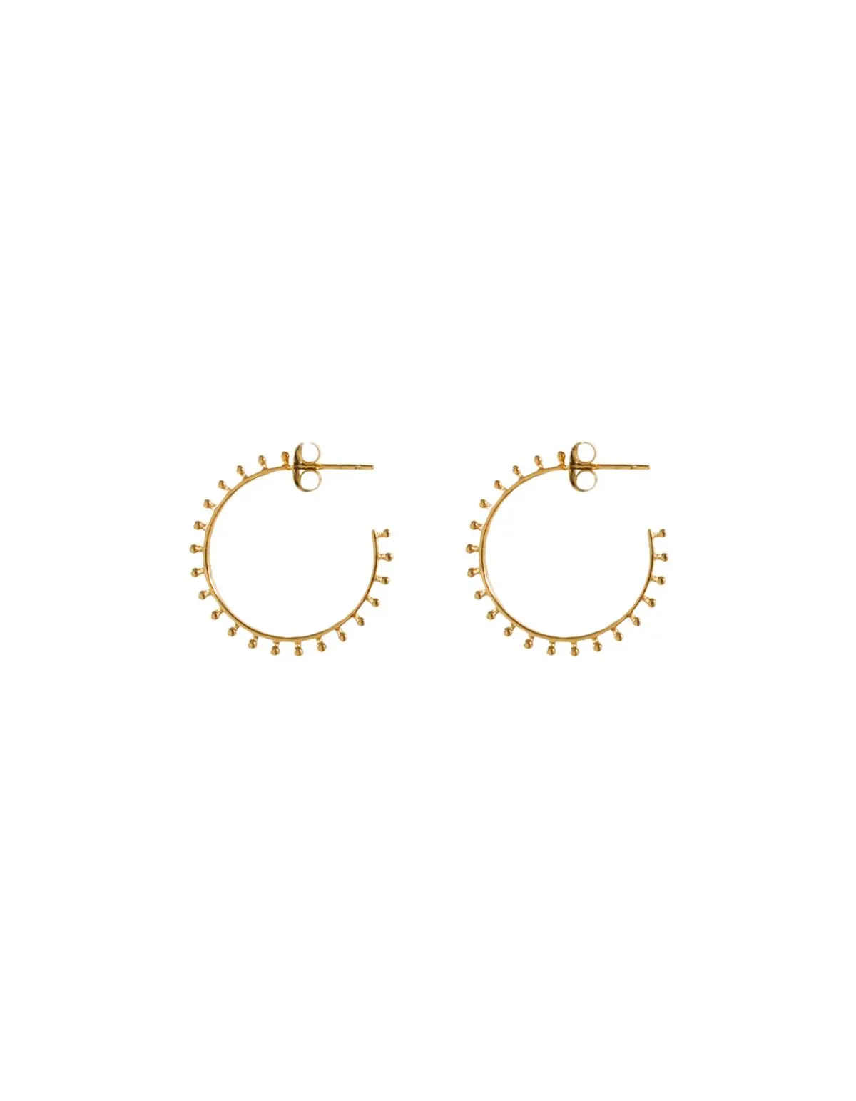 DOT HOOP GOLD - ONE SIZE