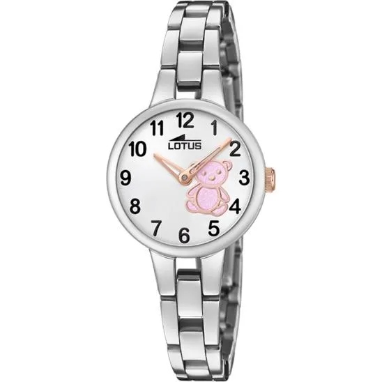 RELOJ INFANTIL LOTUS JUNIOR CON ESFERA PLATEADA 18658/6