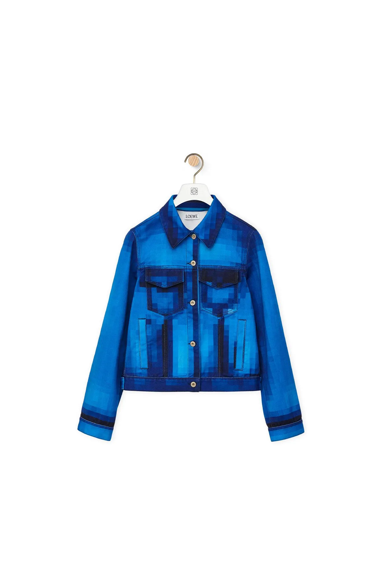 Pixelated Denim Jacket