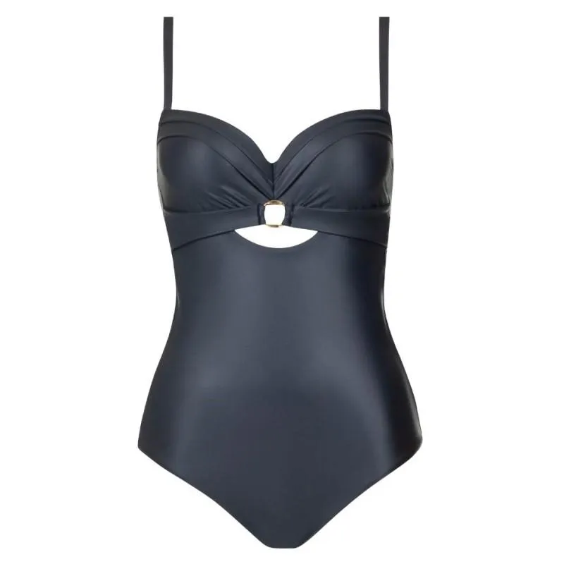 LIS-43503-02 -Costume da bagno intero a fascia Jordan - nero