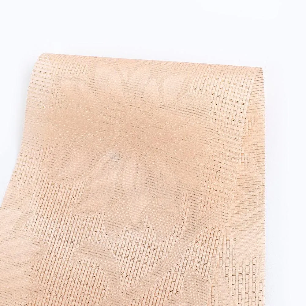 Clematis Basketweave Silk Jacquard - Apricot