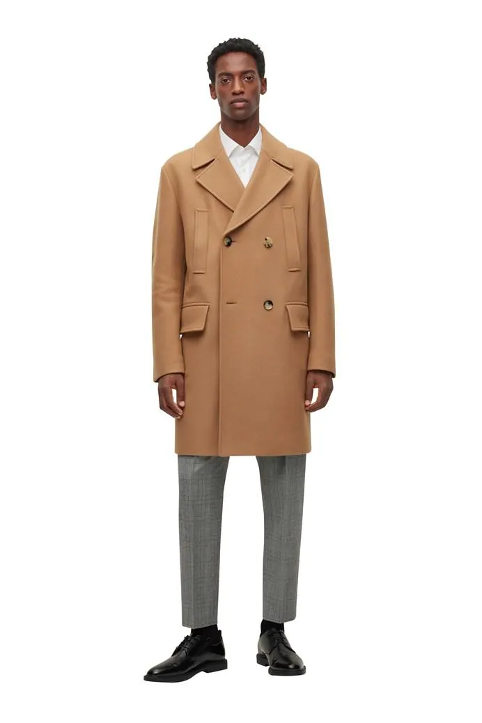 Double Breasted Relaxed Fit Coat