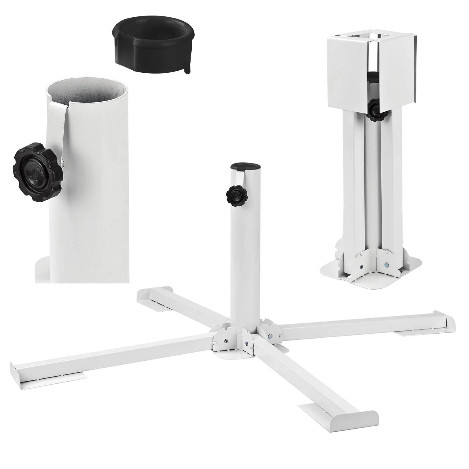 Sonnenschirmständer / Schirmständer aus Metall klappbar